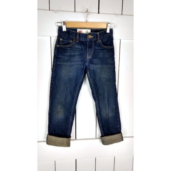 Kids dark blue Levis 511 slim denim jeans/childrens/boys/girls Levi Strauss jean - Picture 3 of 3